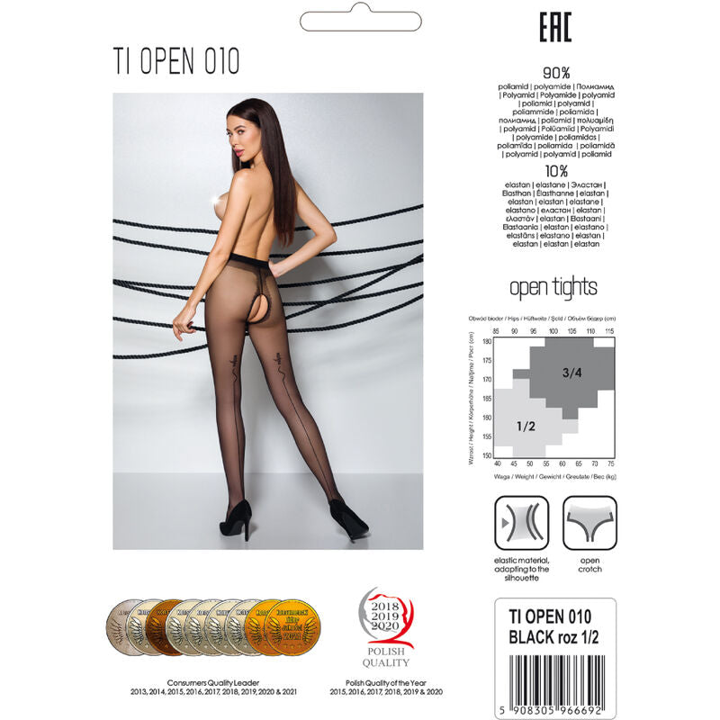 PASSION - TIOPEN 010 BLACK TIGHTS 1/2 20 DEN - NOCTURNA DESIRES
