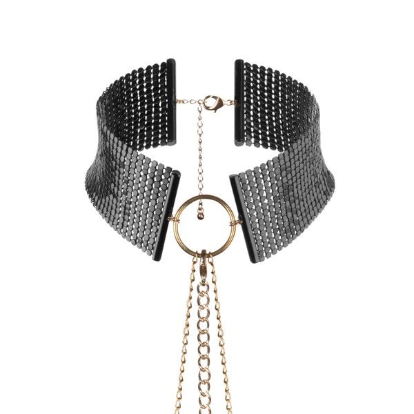 BIJOUX - DÉSIR MÉTALLIQUE BLACK METALLIC NECKLACE BIJOUX DESIRE METALLIQUE NOCTURNA DESIRES