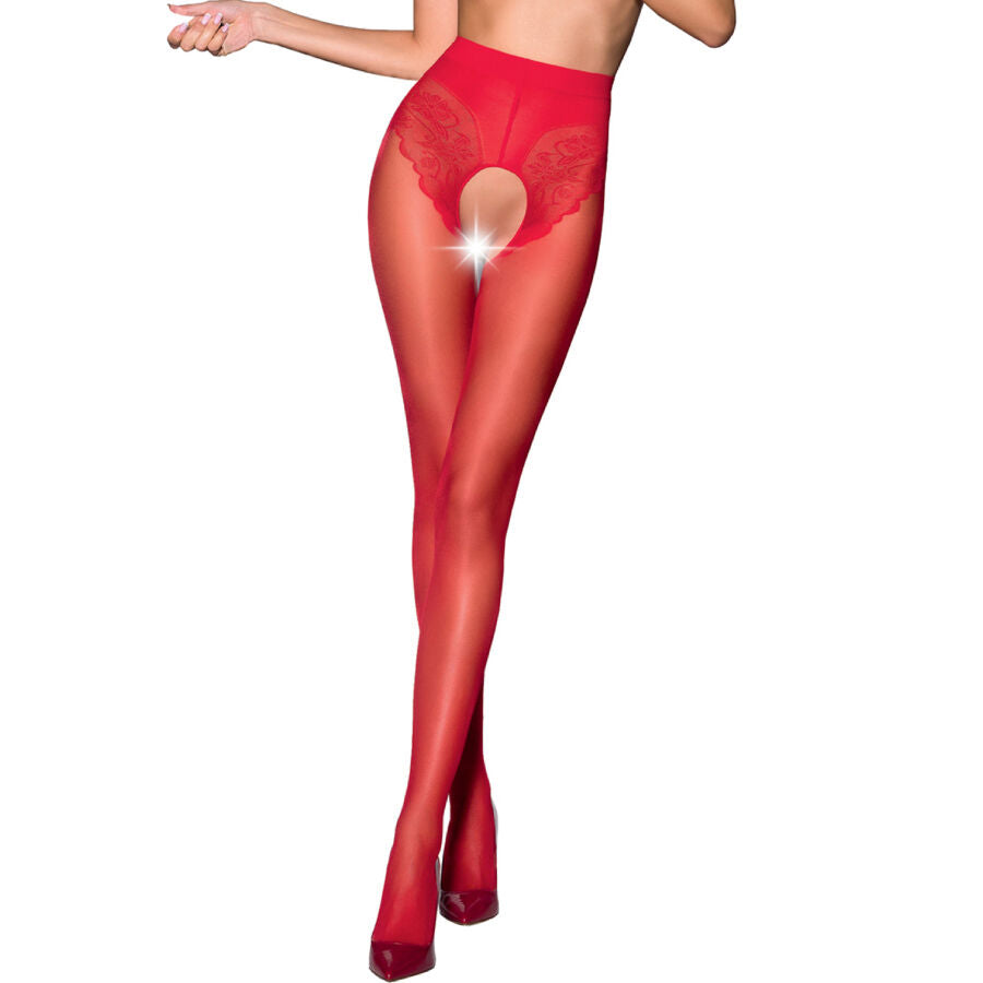 PASSION - TIOPEN 006 RED TIGHTS 1/2 30 DEN - NOCTURNA DESIRES