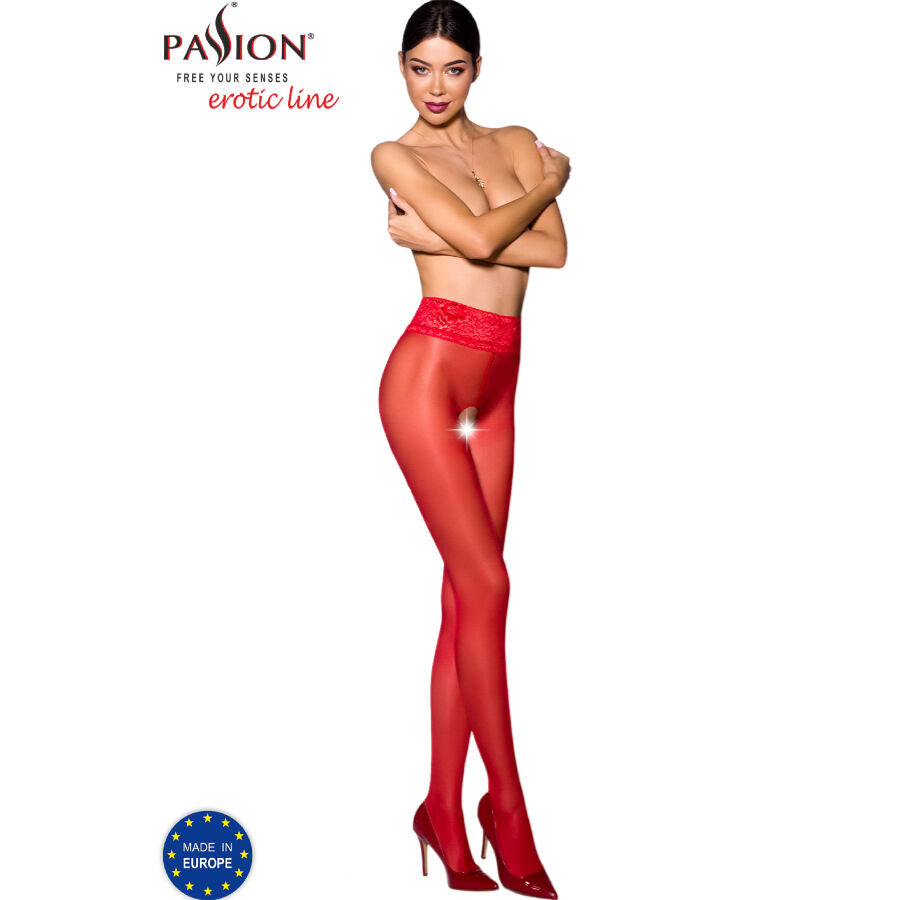PASSION - TIOPEN 008 RED TIGHTS 1/2 30 DEN - NOCTURNA DESIRES