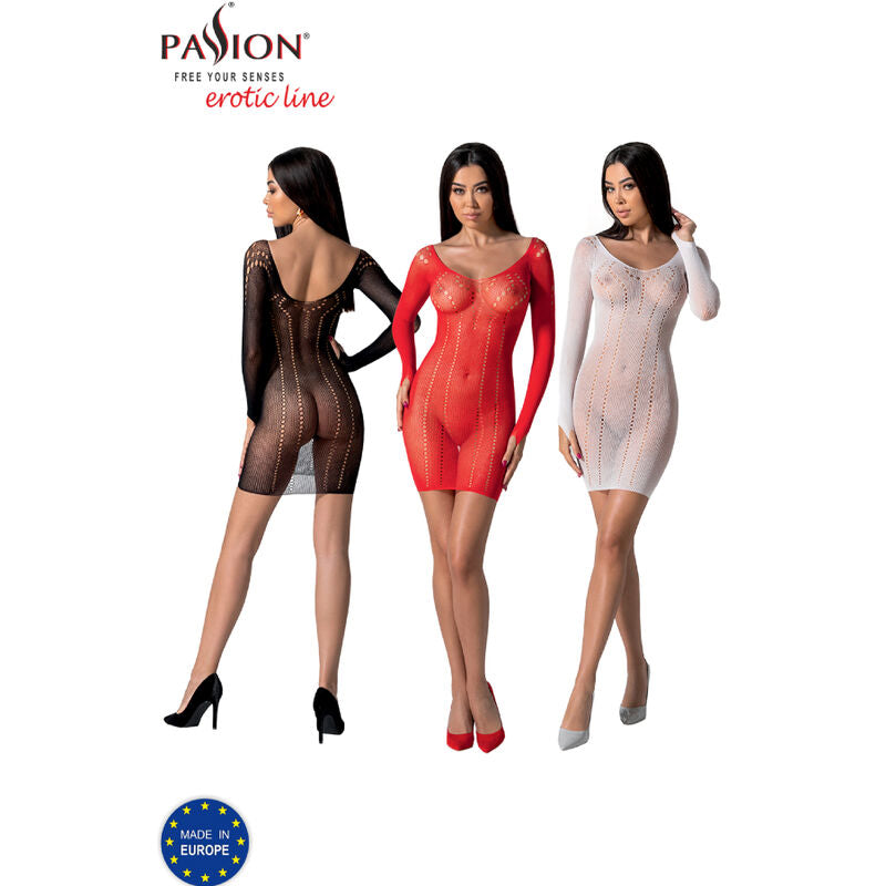PASSION - BS101 BODYSTOCKING BLACK ONE SIZE - NOCTURNA DESIRES