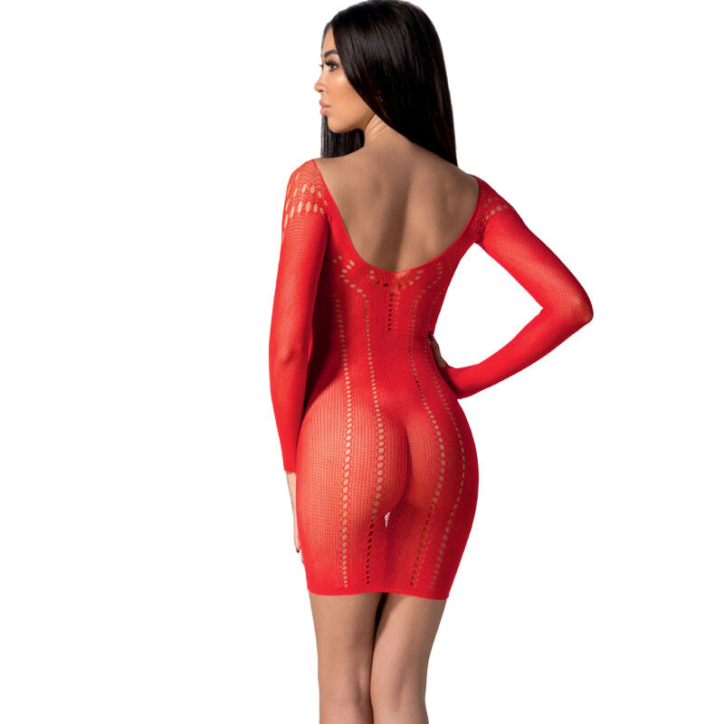 PASSION - BS101 RED BODYSTOCKING ONE SIZE - NOCTURNA DESIRES