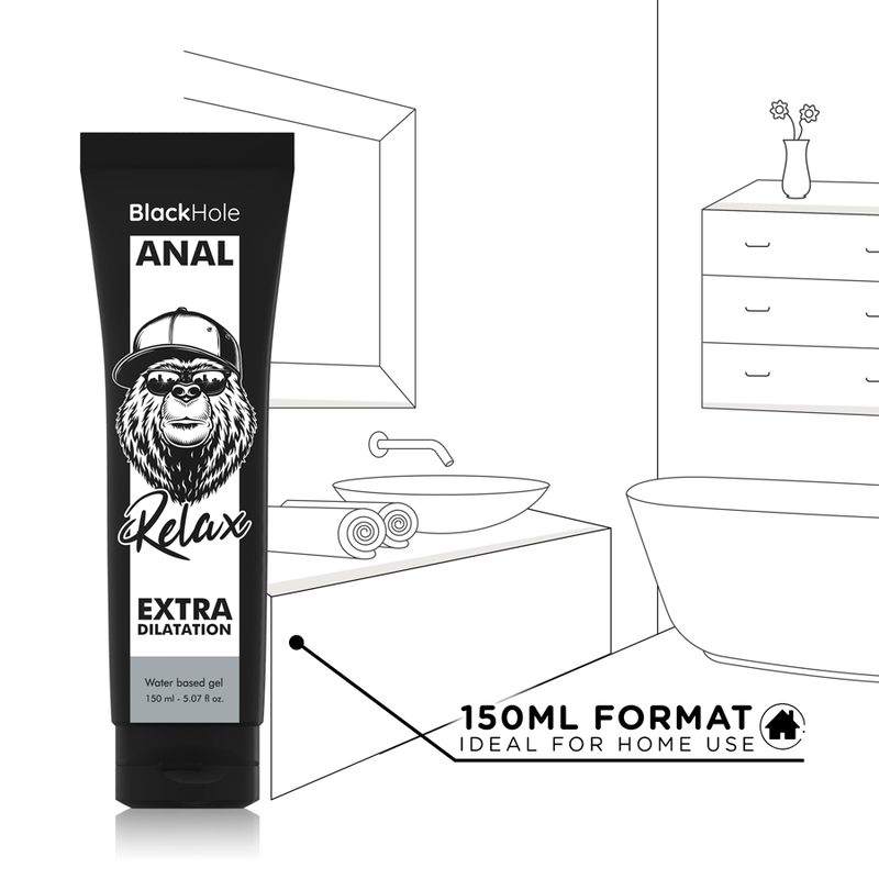 BLACK HOLE - WATER BASE GEL ANAL DILATION 150 ML - NOCTURNA DESIRES