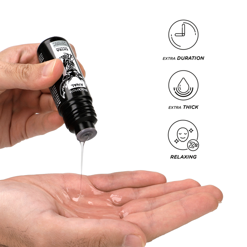 BLACK HOLE - GEL SILICONE BASE ANAL DILATION 30 ML - NOCTURNA DESIRES