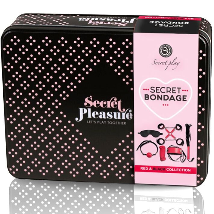 SECRETPLAY - BDSM SET 6 PCS RED COLLECTION SECRETPLAY 100% FETISH NOCTURNA DESIRES
