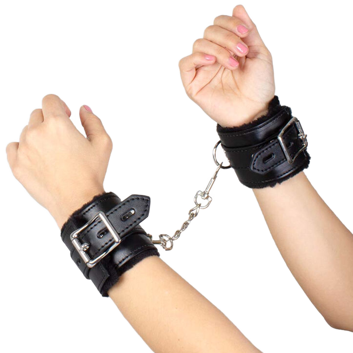 SECRETPLAY - BLACK BONDAGE HANDCUFFS BDSM COLLECTION - NOCTURNA DESIRES