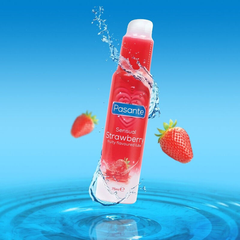 PASANTE - LUBRICANTE FLAVOR STRAWBERRY 75 ML - NOCTURNA DESIRES