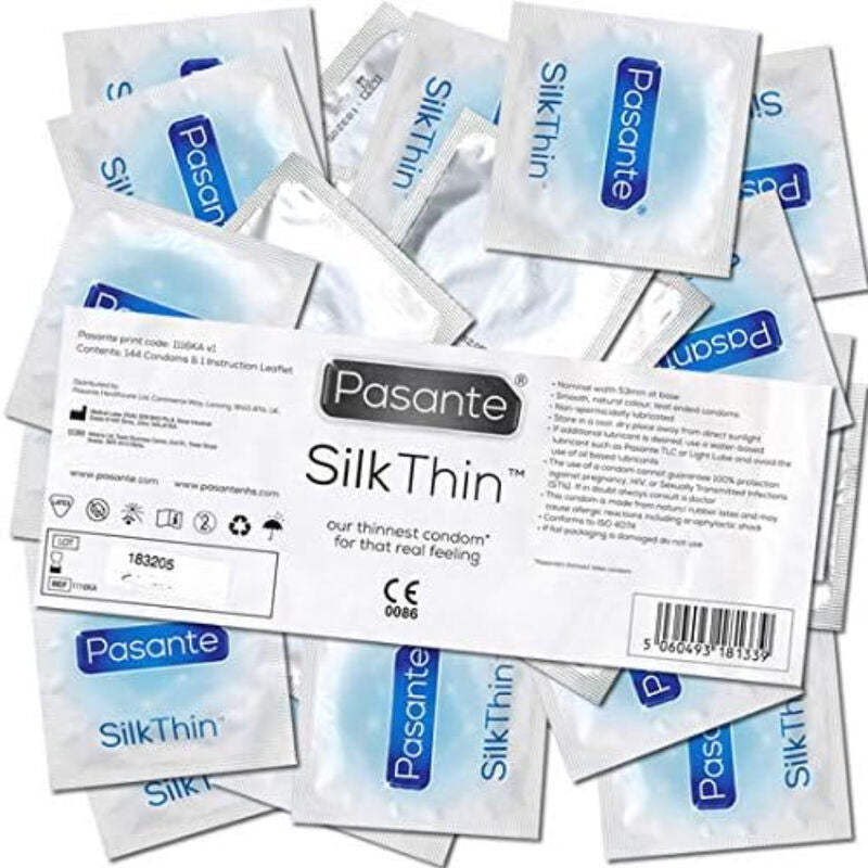 PASANTE - CONDOMS SILK THINEST 144 UNITS - NOCTURNA DESIRES