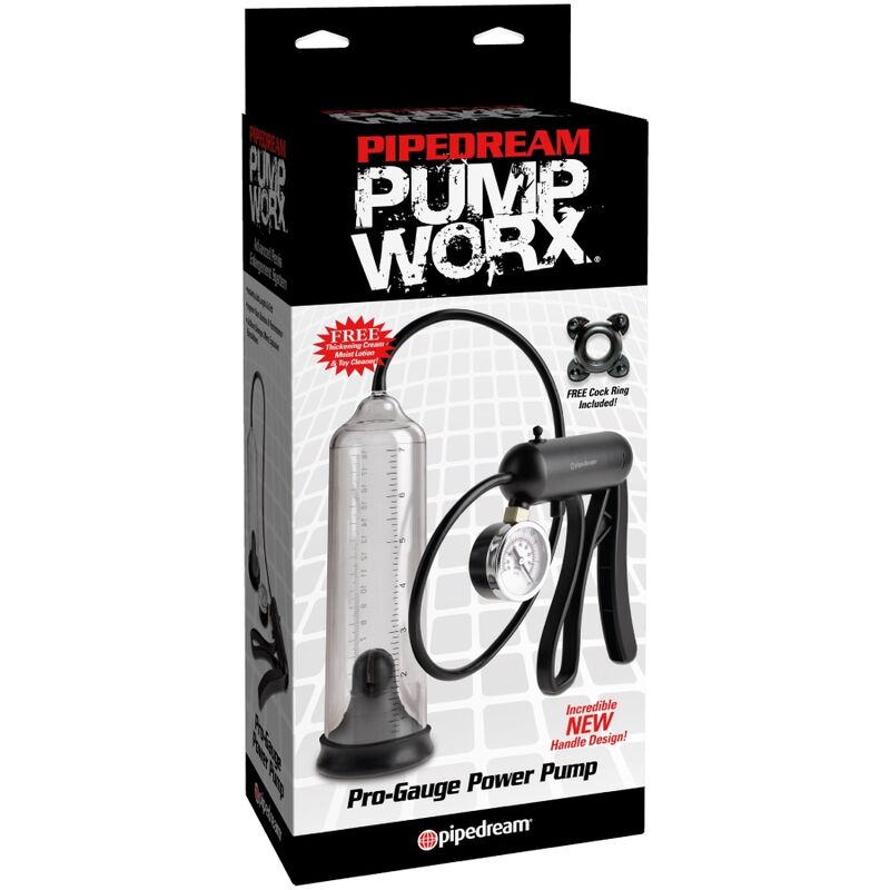 PUMP WORX - PRO-GAUGE POWER PUMP TRANSPARENT - NOCTURNA DESIRES