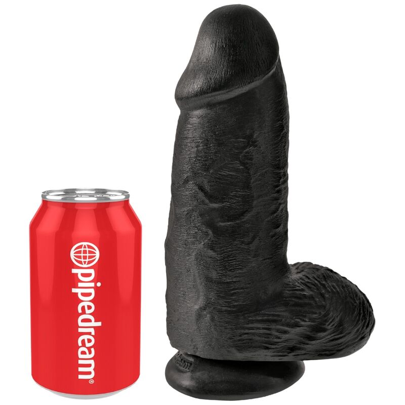 KING COCK - CHUBBY REALISTIC PENIS 23 CM BLACK - NOCTURNA DESIRES