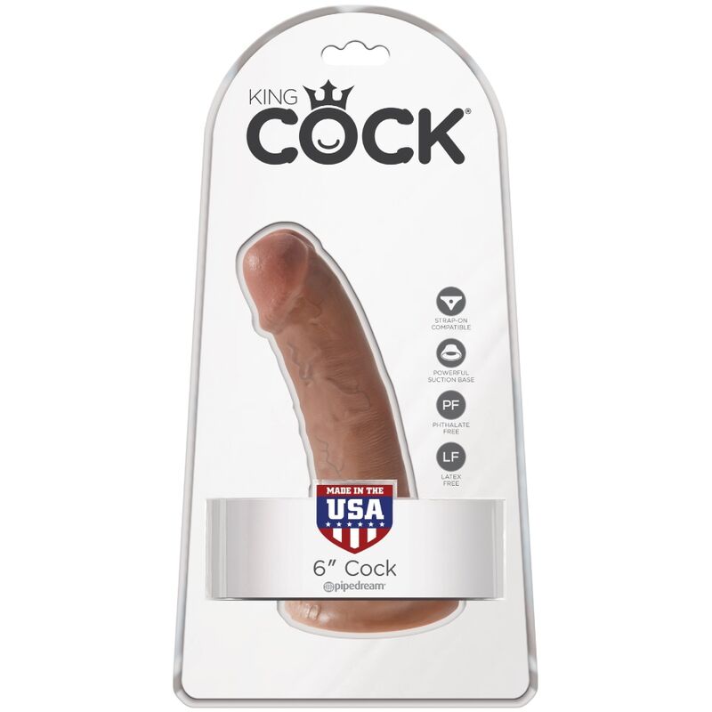 KING COCK - REALISTIC PENIS 15 CM CARAMEL - NOCTURNA DESIRES