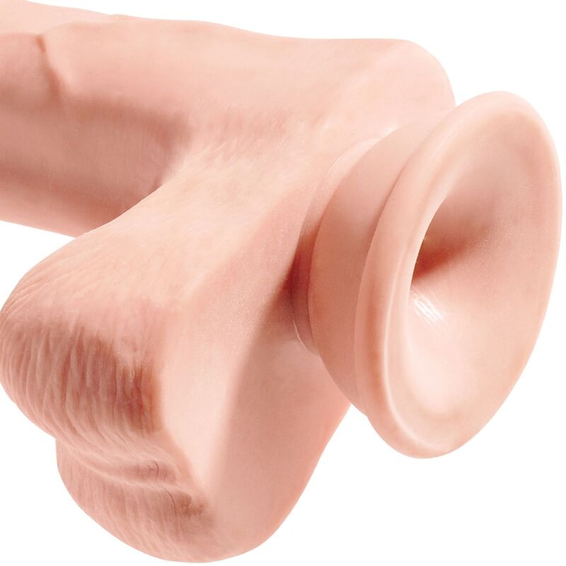 KING COCK - REALISTIC PENIS WITH BALLS 3D 24.8 CM LIGHT - NOCTURNA DESIRES