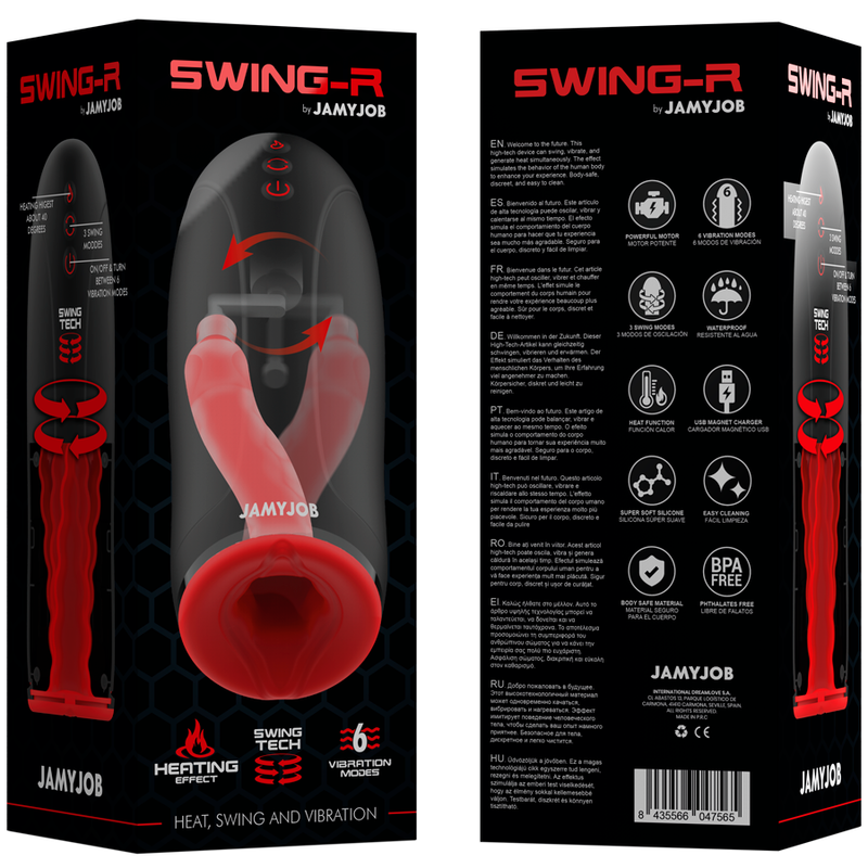 JAMYJOB - SWING-R HEATING EFFECT, SWING TECH AND VIBRATION MASTURBATOR - NOCTURNA DESIRES