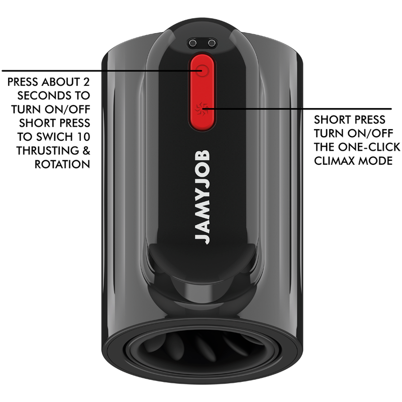 JAMYJOB - VORTEX THRUSTING AND 360 ROTATE TECH TURBO MODE MASTURBATOR - NOCTURNA DESIRES