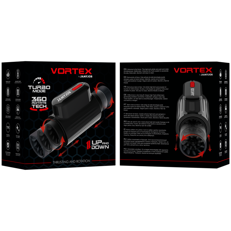 JAMYJOB - VORTEX THRUSTING AND 360 ROTATE TECH TURBO MODE MASTURBATOR - NOCTURNA DESIRES