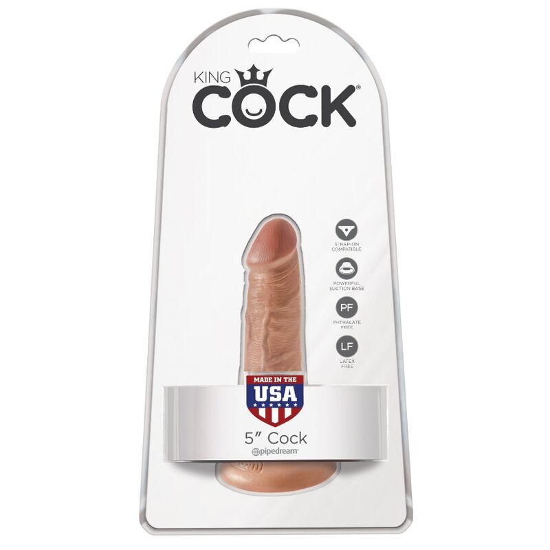 KING COCK - REALISTIC PENIS 12 CM CARAMEL - NOCTURNA DESIRES