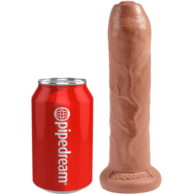 KING COCK - UNCUT REALISTIC PENIS 17.8 CM CARAMEL - NOCTURNA DESIRES