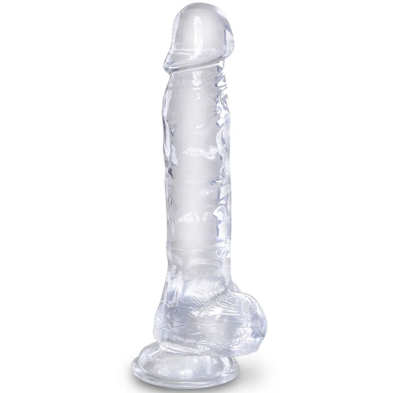 KING COCK - CLEAR REALISTIC PENIS WITH BALLS 16.5 CM TRANSPARENT - NOCTURNA DESIRES
