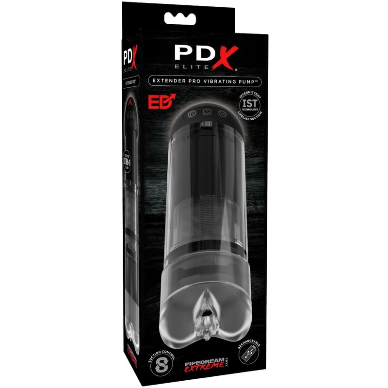PDX ELITE - STROKER EXTENDER PRO VIBRATOR - NOCTURNA DESIRES