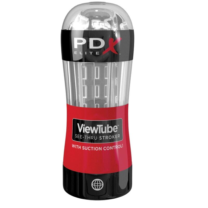 PDX ELITE - STROKER MASTURBATOR VIEWTUBE CONTROL SUCTION CLEAR - NOCTURNA DESIRES