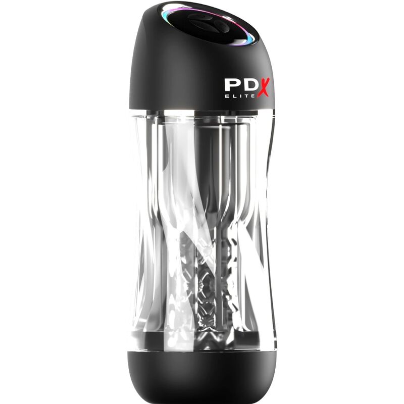 PDX ELITE - STROKER VIEWTUBE PRO VIBRATOR TRANSPARENT - NOCTURNA DESIRES