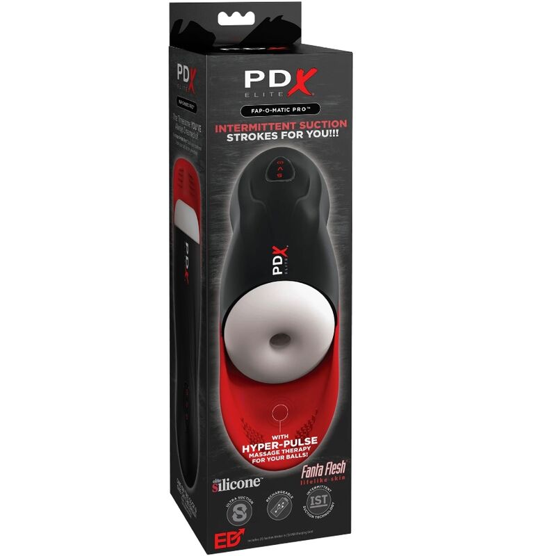 PDX ELITE - STROKER FAP-O-MATIC PRO WITH TESTICLE BASE - NOCTURNA DESIRES