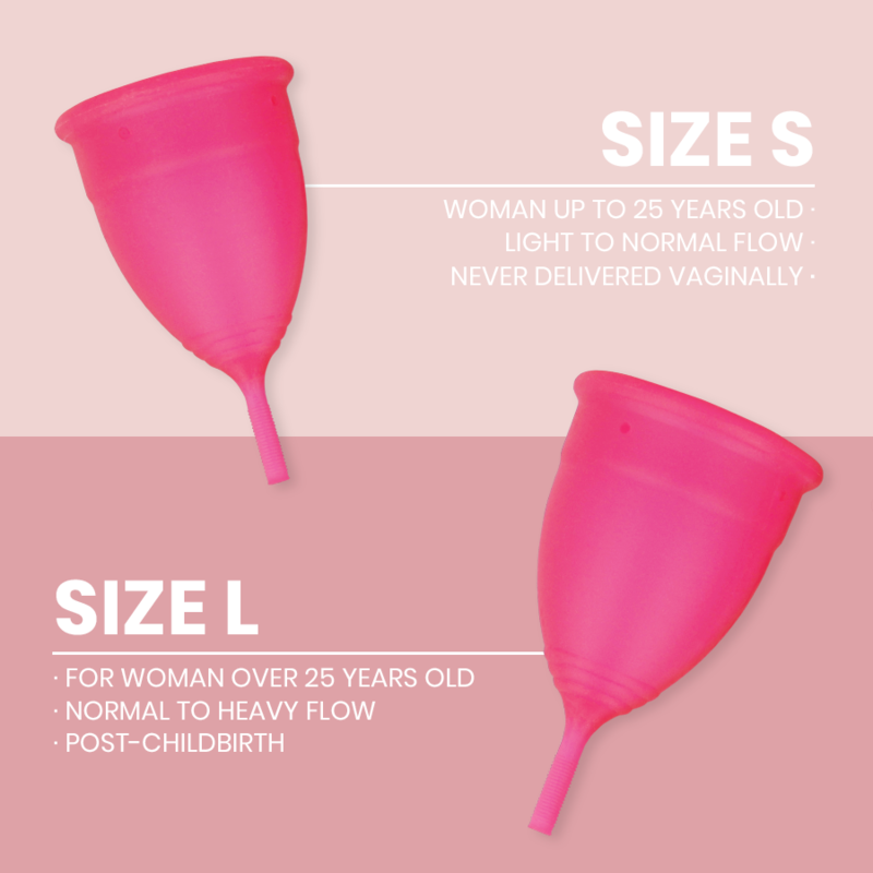 INTIMICHIC - MENSTRUAL CUP MEDICAL GRADE SILICONE - SIZE S - NOCTURNA DESIRES