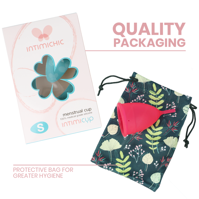 INTIMICHIC - MENSTRUAL CUP MEDICAL GRADE SILICONE - SIZE S - NOCTURNA DESIRES