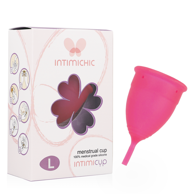INTIMICHIC - MENSTRUAL CUP MEDICAL GRADE SILICONE - SIZE L - NOCTURNA DESIRES