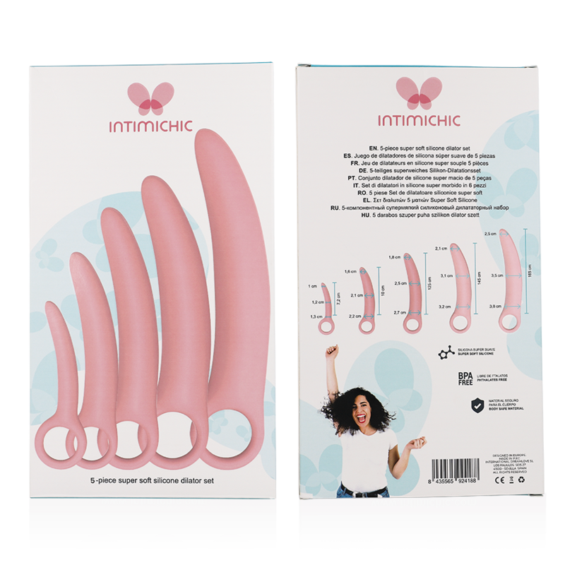 INTIMICHIC - SILICONE DILATOR 5 PIECES SET - NOCTURNA DESIRES