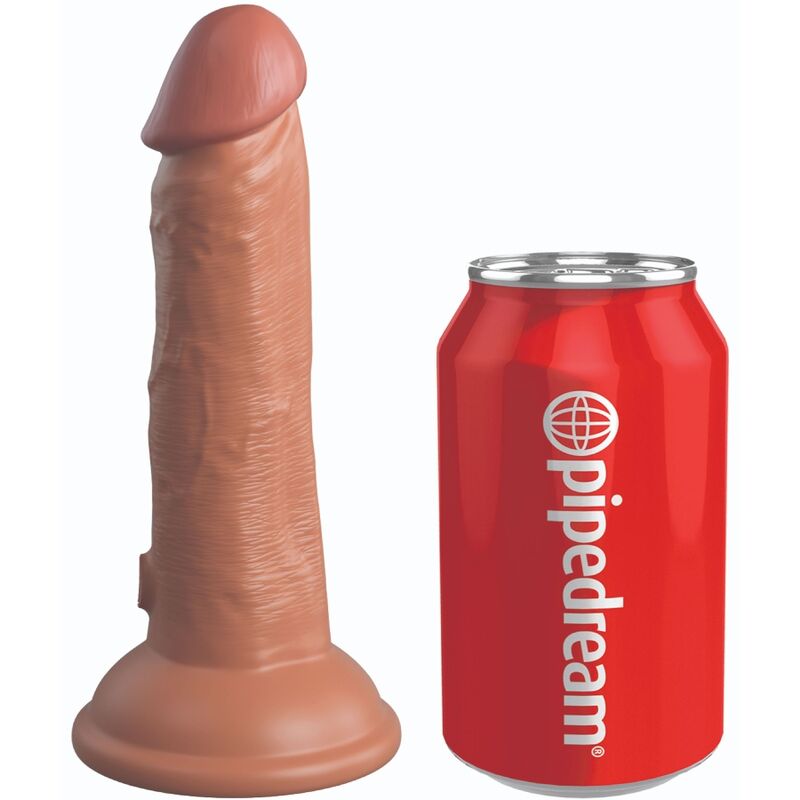 KING COCK - ELITE REALISTIC SILICONE DILDO 15.2 CM CARAMEL - NOCTURNA DESIRES