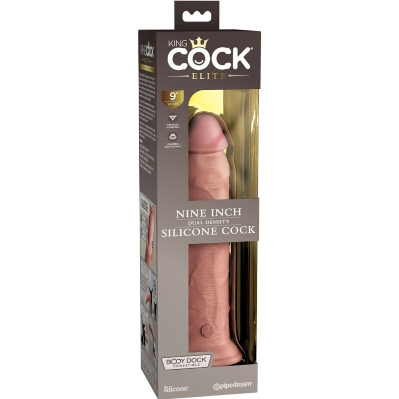 KING COCK - ELITE REALISTIC SILICONE DILDO 23 CM - NOCTURNA DESIRES