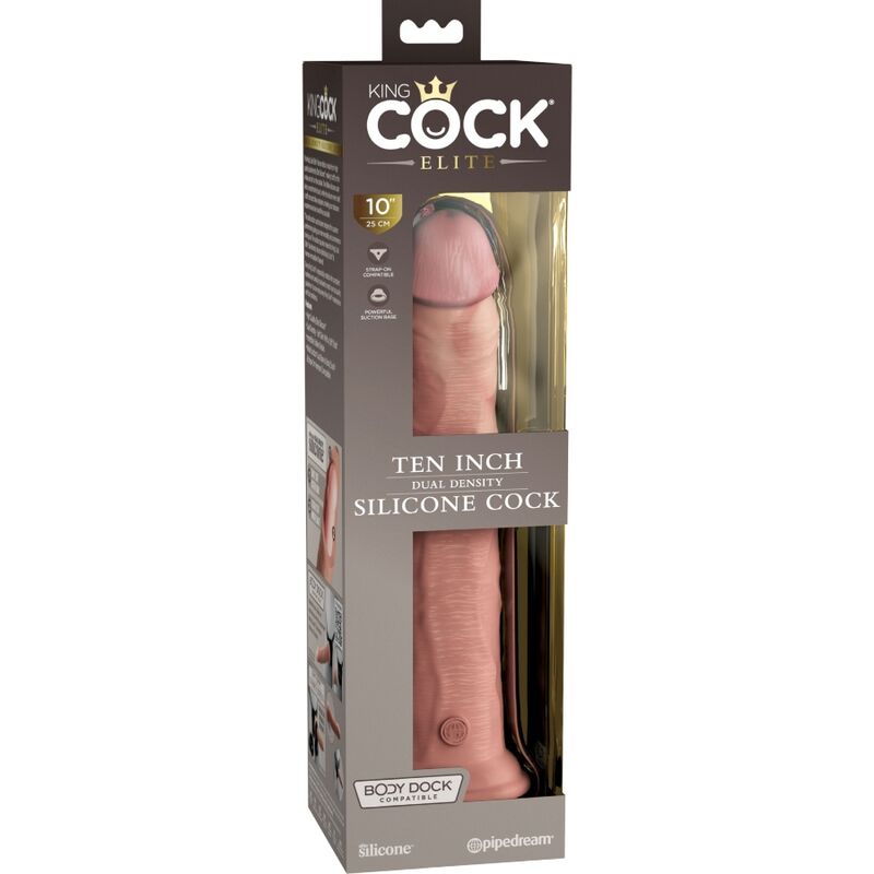 KING COCK - ELITE REALISTIC SILICONE DILDO 25.4 CM - NOCTURNA DESIRES