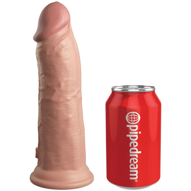 KING COCK - ELITE REALISTIC DILDO VIBRATING & SILICONE 20.3 CM - NOCTURNA DESIRES