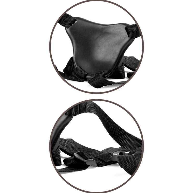KING COCK - ELITE COMFY ADJUSTABLE HARNESS WITH DILDO 17.8 CM - NOCTURNA DESIRES