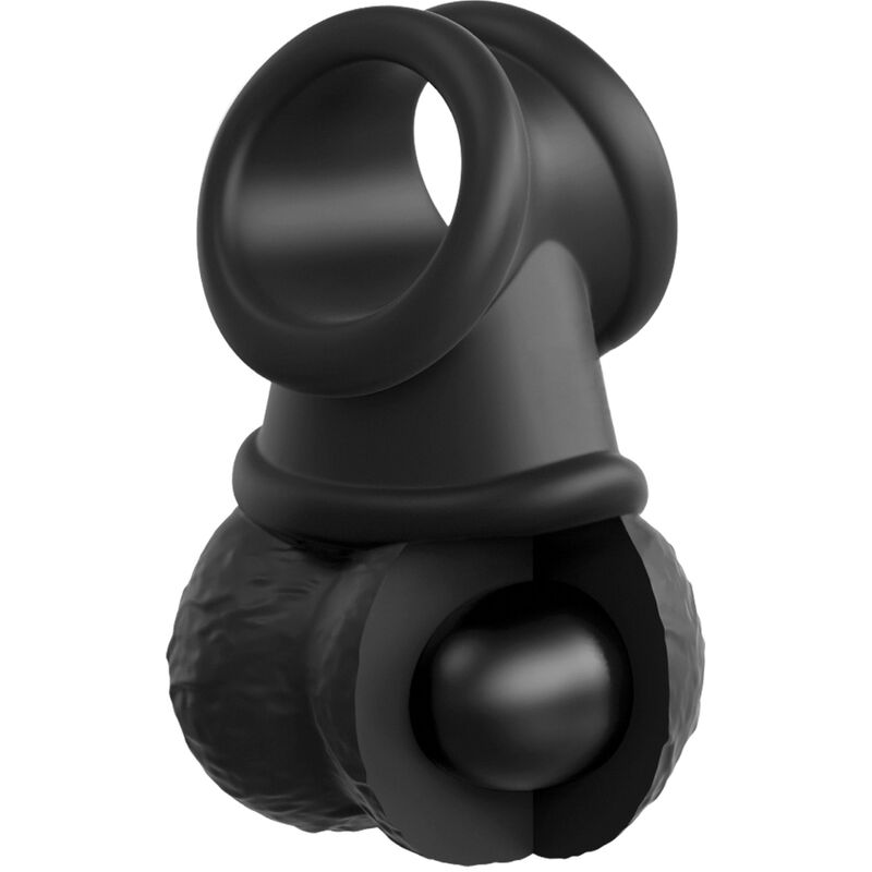 KING COCK - ELITE DELUXE ADJUSTABLE HARNESS KIT RING WITH TESTICLES & DILDO 20.3 CM - NOCTURNA DESIRES