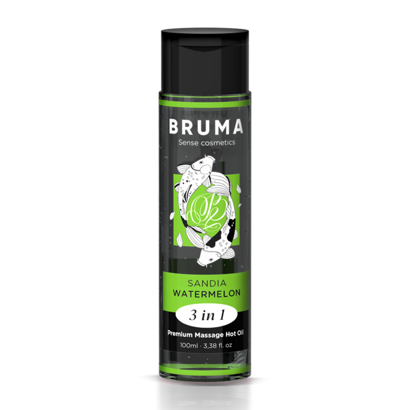BRUMA - PREMIUM MASSAGE HOT OIL WATERMELON 3 IN 1 - 100 ML - NOCTURNA DESIRES