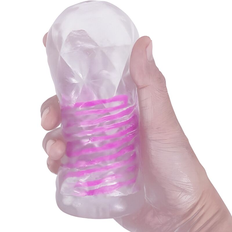 PRETTY LOVE - FANTASY MALE MASTURBATOR WITH INTERNAL SPIRAL AND TRANSPARENT BALLS - NOCTURNA DESIRES