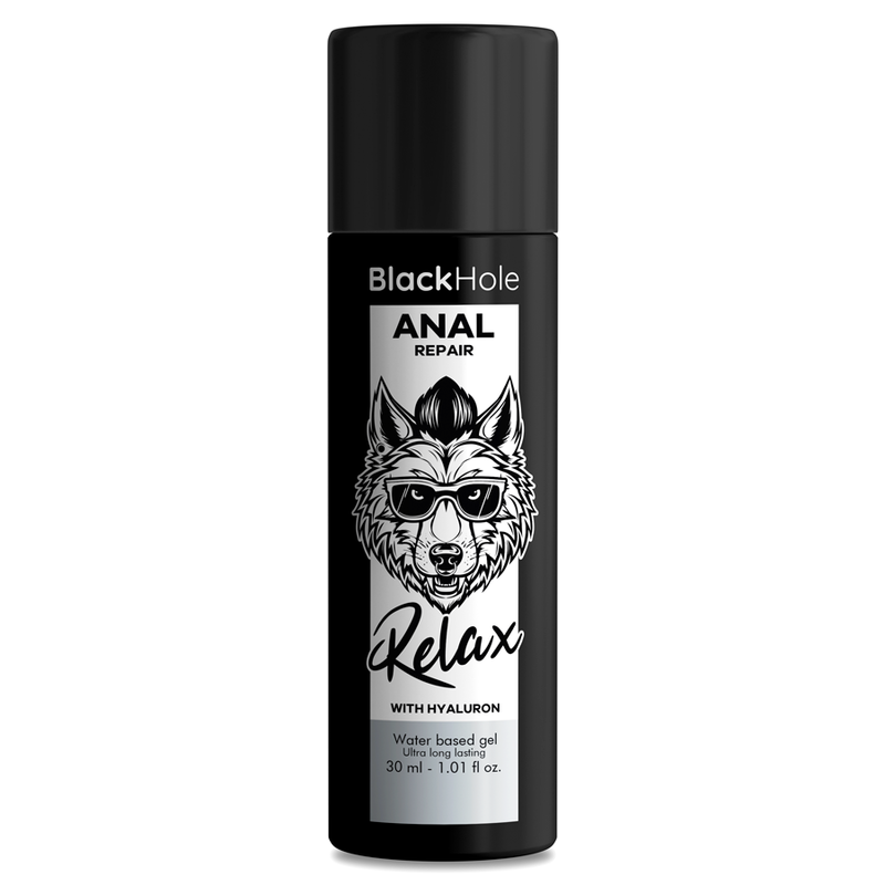 BLACK HOLE - ANAL REPAIR WATER BASED RELAX WITH HYALURON 30 ML - NOCTURNA DESIRES