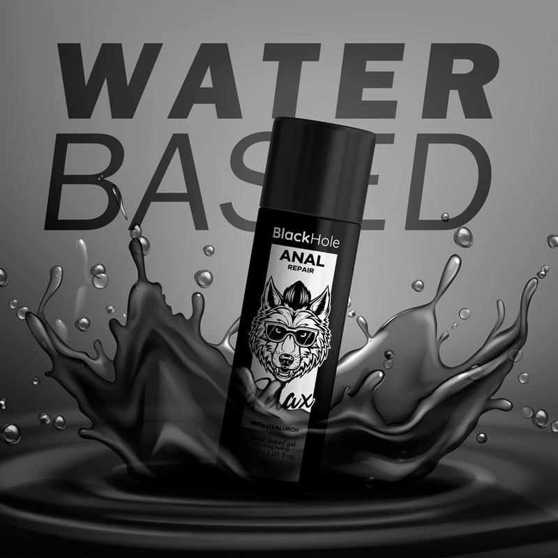 BLACK HOLE - ANAL REPAIR WATER BASED RELAX WITH HYALURON 30 ML - NOCTURNA DESIRES