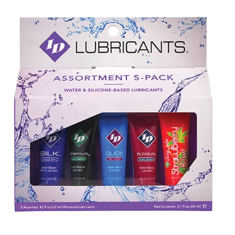 ID JUICY LUBE - ASSORTED 5X LUBRICANT TUBE PACK 12 ML - NOCTURNA DESIRES