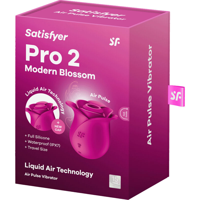 SATISFYER - AIR PULSE PRO 2 MODERN BLOSSOM VIBRATOR - NOCTURNA DESIRES