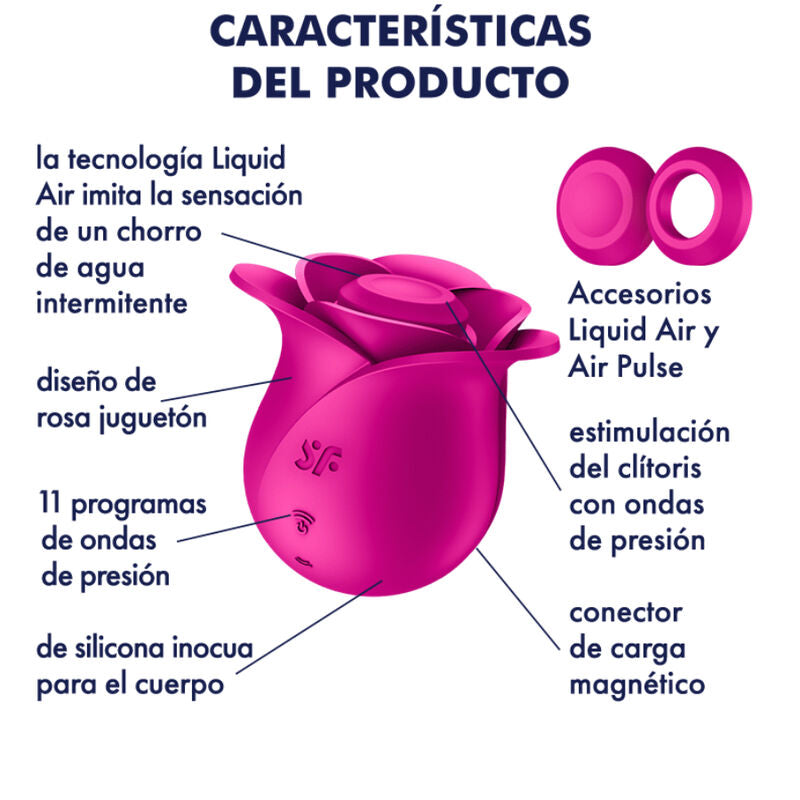 SATISFYER - AIR PULSE PRO 2 MODERN BLOSSOM VIBRATOR - NOCTURNA DESIRES