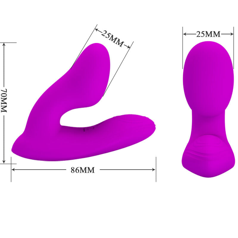 PRETTY LOVE - MELVIN CLITORIS MASSAGER WITH REMOTE CONTROL - NOCTURNA DESIRES