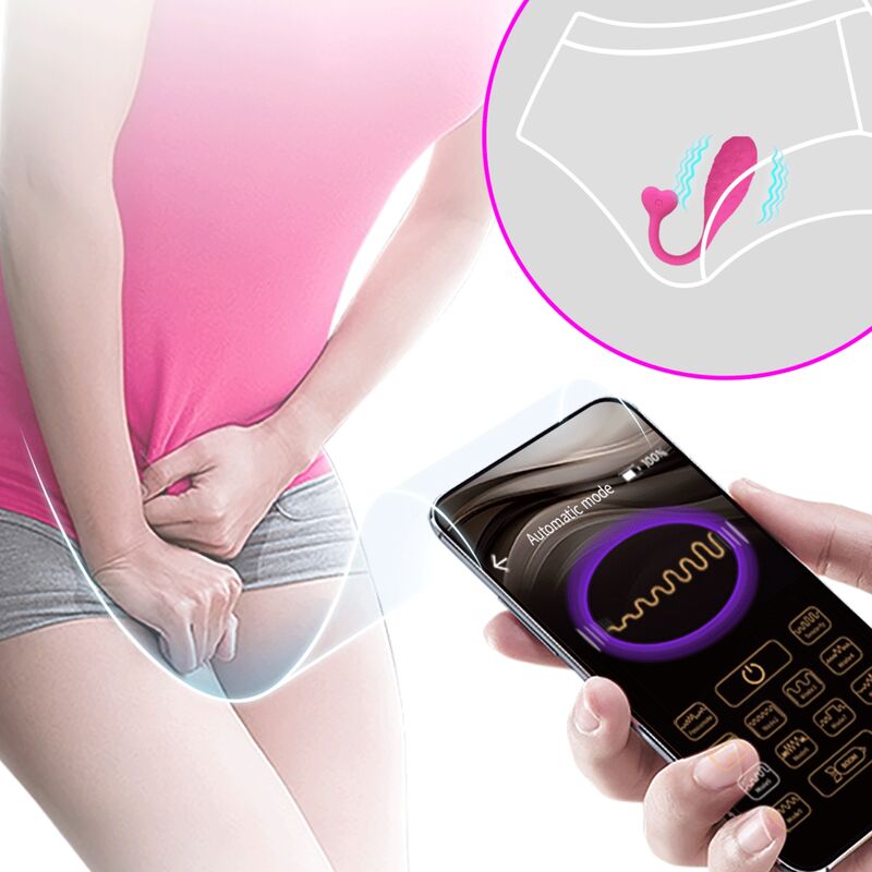 PRETTY LOVE - APP CONTROLLED PINK FISHER VIBRATING EGG - NOCTURNA DESIRES