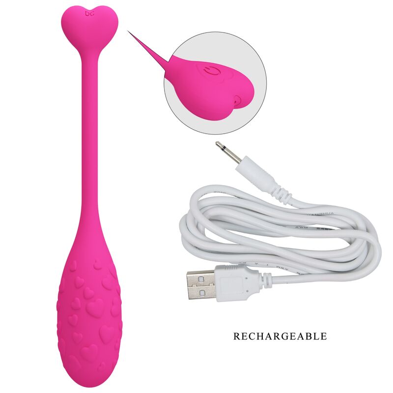 PRETTY LOVE - APP CONTROLLED PINK FISHER VIBRATING EGG - NOCTURNA DESIRES