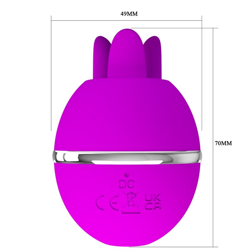 PRETTY LOVE - GEMINI BALL PURPLE ROUND SILICONE VIBRATOR - NOCTURNA DESIRES