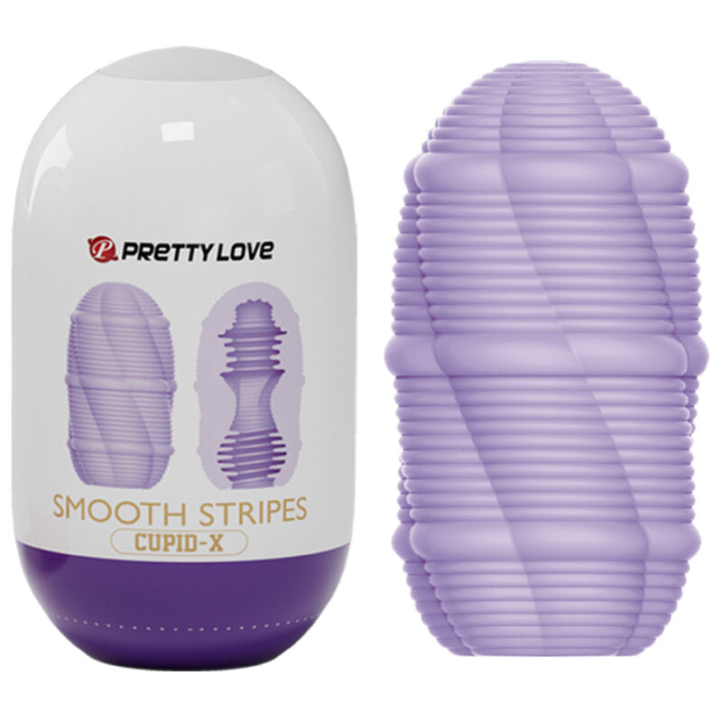 PRETTY LOVE - SMOOTH STRIPES CUPID MASTURBATOR EGG - NOCTURNA DESIRES