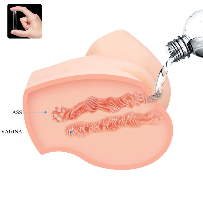 CRAZY BULL - REALISTIC VAGINA AND ANUS DOUBLE VIBRATION - NOCTURNA DESIRES