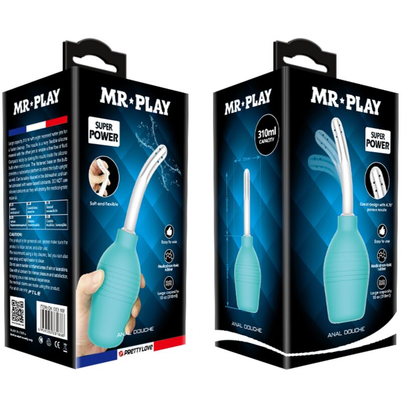 MR PLAY - ANAL PEAR BLUE RUBBER SHOWER - NOCTURNA DESIRES